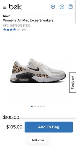 Taglia nike air max excee - 6,