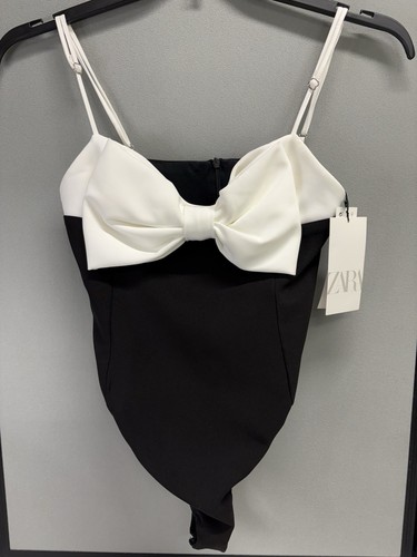Body zara nero bianco - body,