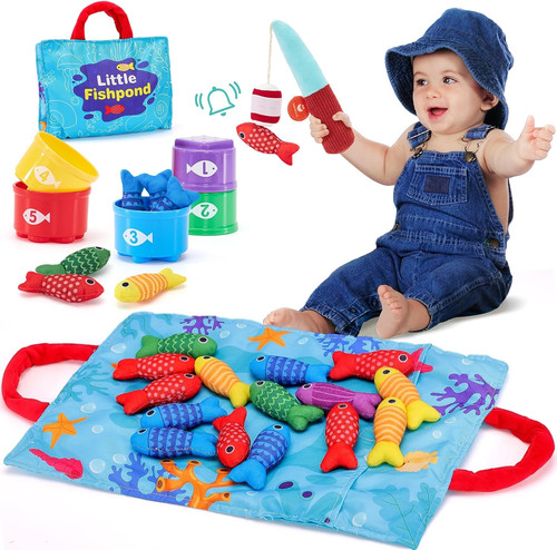 Gioco pesca morbidi per bimbo - pesca,