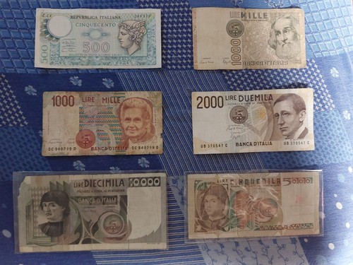 Lotto banconote italiane - banconote, lire