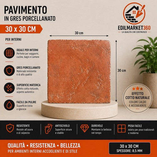 1mq pavimento piastrella - 1mq, in