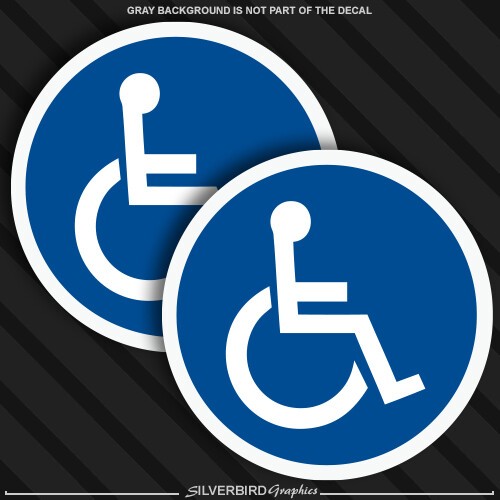 Adesivo handicap parcheggio