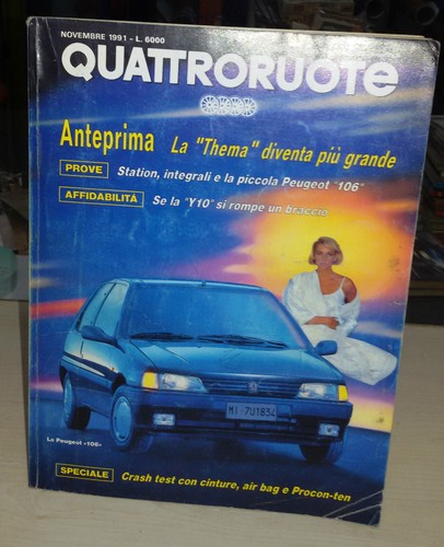 Quattroruote novembre 1991 - quattroruote,
