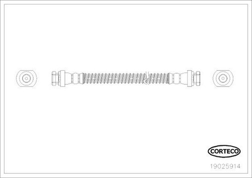 Tubo freno corteco 19025914 - freno,