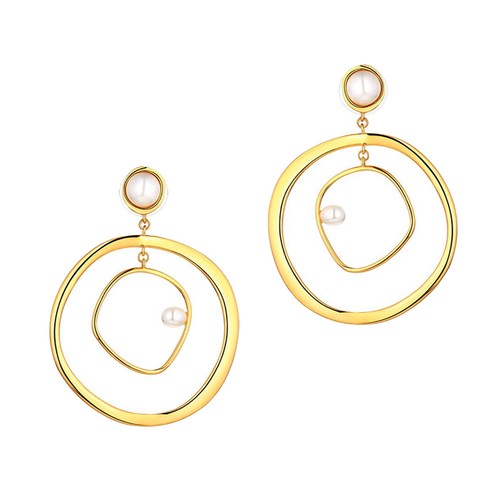 Orecchini perla moda donna - moda,