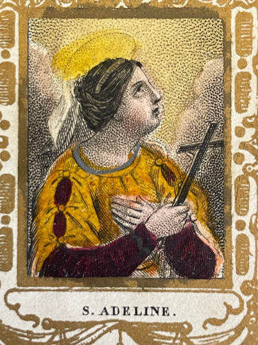 Rarissimo antico santino santa - antico,