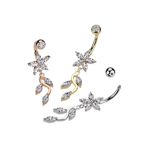 Piercing ombelico acciaio - piercing,