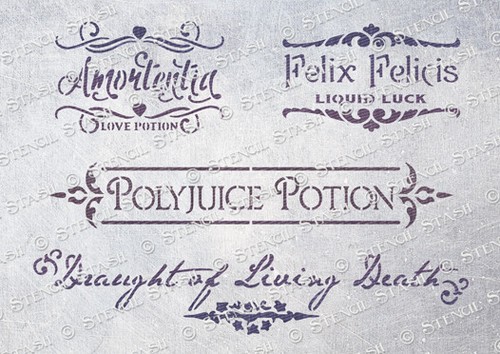 Hogwarts pozioni stencils hp1 - hogwarts,