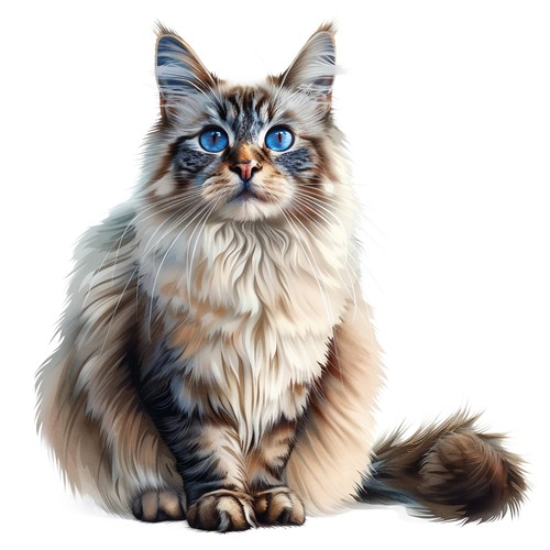 Adesivi gatto siberiano - 5,