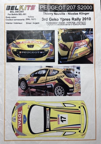 Belkits set decal peugeot - decal,