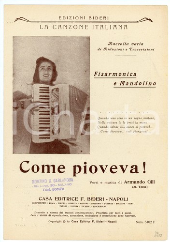 1950 napoli edizioni bideri - 1950, ca
