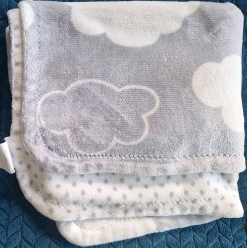 Coperta pile grigio nuvole - coperta,