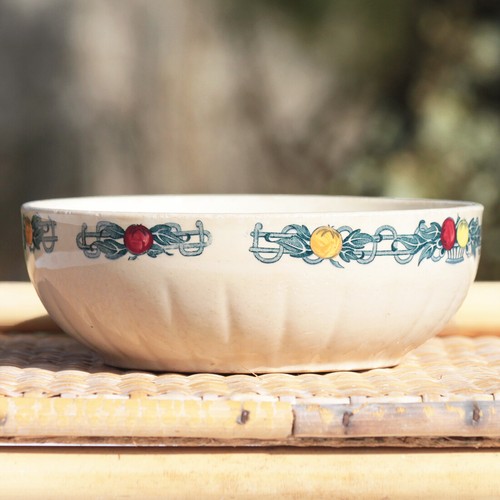 Ancien grand bol soupe - grand, en