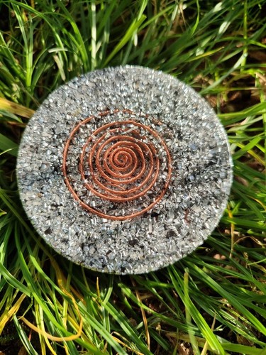 Piastra orgonite quarzo ialino - orgonite,