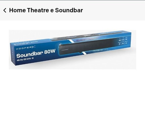 Kooper soundbar 80w - 80w, nero