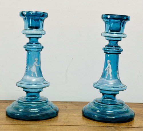 Antica coppia candelieri in - antica,