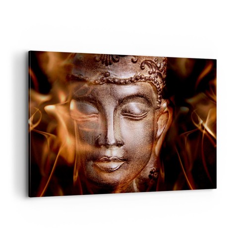 Quadro tela 100x70cm buddha - quadro,