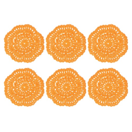 6pcs crochet handmade doilies - 6pcs,