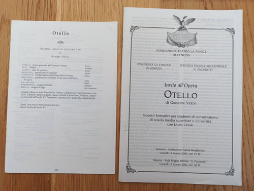 Invito all opera otello - invito,