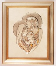 ICONA SACRA FAMIGLIA ARGENTO