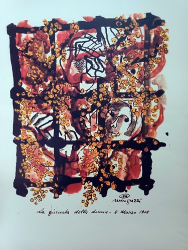Litografia originale - litografia, di