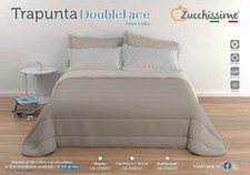 Trapunta BICOLORE Tinta Unita TRAPUNTATA invernale DOUBLE FACE. ZUCCHISSIME.