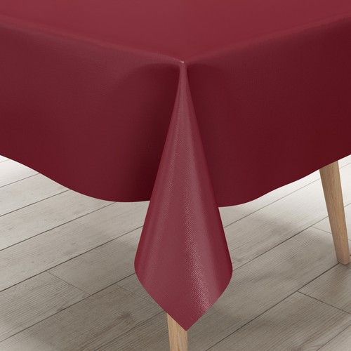 Tovaglia pvc uni - tovaglia, bordeaux