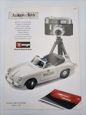 Clipping Pubblicità Adv. 1997 BBURAGO PORSCHE 356 B POLIZEI Piccole Grandi Auto