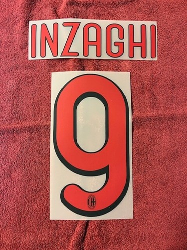 Kit inzaghi rossonero x - inzaghi, 9