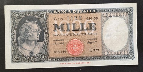 1000 lire italia - italia, di