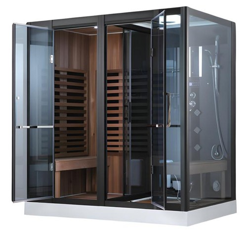 Sauna benessere con doccia - sauna,