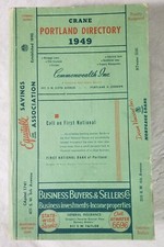 1949 Gru Portland Oregon Directory Registrazione Auto Residenti Pubblicità