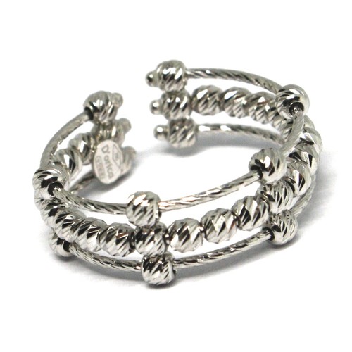Anello oro bianco 750 - bianco, 18k