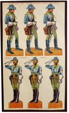 Soldatini di carta: Ufficiale e Sergente Cavalleria Nordista