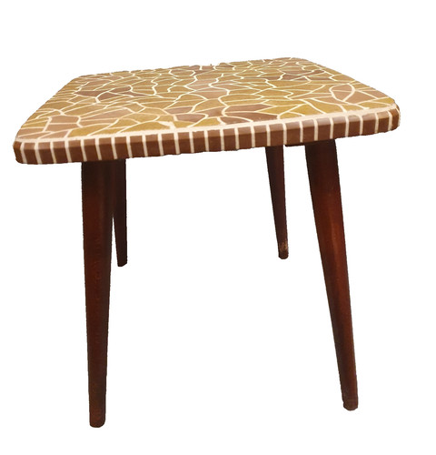 Sgabello floreale anni 60 - 50,