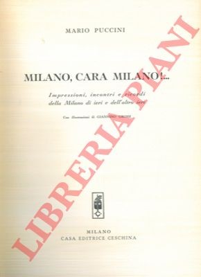 Puccini mario milano cara - puccini,