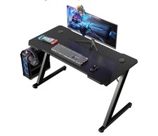 Homall 160 x 60 cm Scrivania Gaming Ergonomica con Piano in Fibra di Carbonio