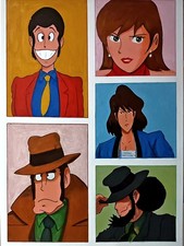 Lupin III ad Olio su tela