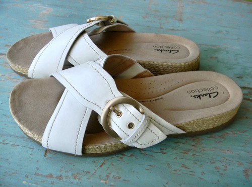 Sandali slide pelle clarks - sandali,