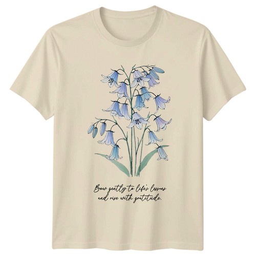 Shirt fiore bluebell fiocco - t-shirt,
