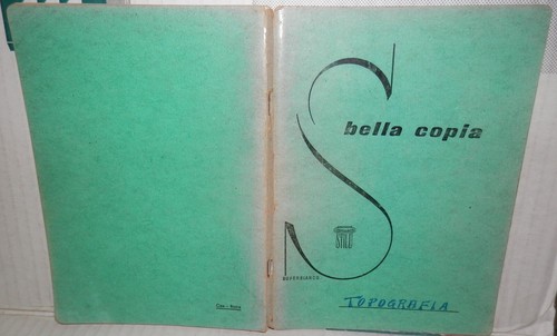 Vecchio quaderno scolastico - vecchio,