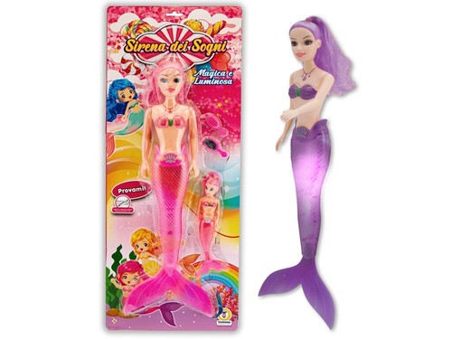 Bambola sirena luminosa con - bambola,,