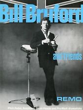 Pubblicità Stampa 1981 di Remo Pitch Pedal Rototoms con Bill Bruford