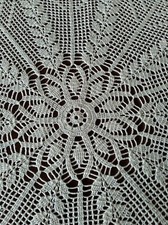 tovaglia uncinetto Diam. 160 Fatta A Mano Bianca