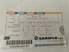 Milan-Vicenza biglietto/ticket