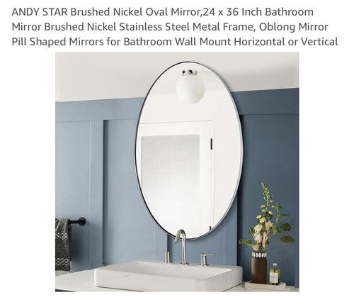 Specchio ovale 36 - x, 36”