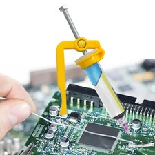 Strumento per siringa di flusso per estrusore di colla per pasta saldante