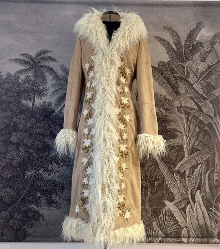 Cappotto afgano boho - , ricamato