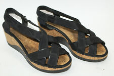 CAMPER scarpe donna plateau zeppa tg 6,5 Europa 37 NERO TELA S8329