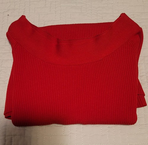Maglione pullover rosso donna